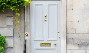 front door of old london house